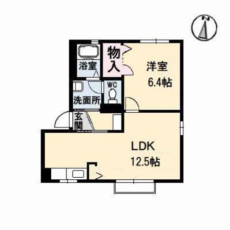 文化の森駅 車移動10分  5km 1階の物件間取画像